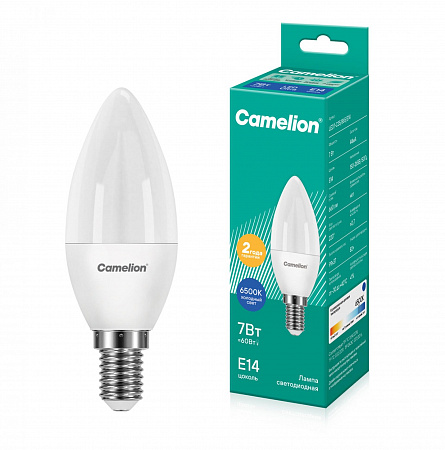 Camelion LED7-C35/865/E14 (Эл.лампа светодиодная 7Вт 220В) Camelion LED7-C35/865/E14 (Эл.лампа светодиодная 7Вт 220В)