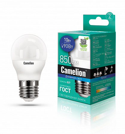 Camelion LED10-G45/865/E27 (Эл.лампа светодиодная 10Вт 220В) Camelion LED10-G45/865/E27 (Эл.лампа светодиодная 10Вт 220В)