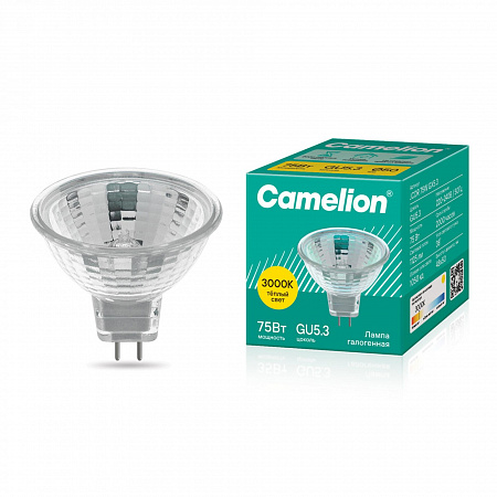 Camelion JCDR 75W GX5.3 (Эл.лампа галоген.с защ.стеклом, 220V 50mm, 2000 часов) Camelion JCDR 75W GX5.3 (Эл.лампа галоген.с защ.стеклом, 220V 50mm, 2000 часов)