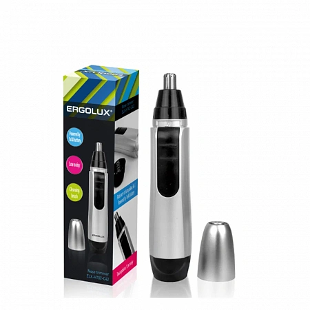 ERGOLUX ELX-HT02-C42 серебр. (триммер для носа и ушей, 1*AA, 1.5В) ERGOLUX ELX-HT02-C42 серебр. (триммер для носа и ушей, 1*AA, 1.5В)