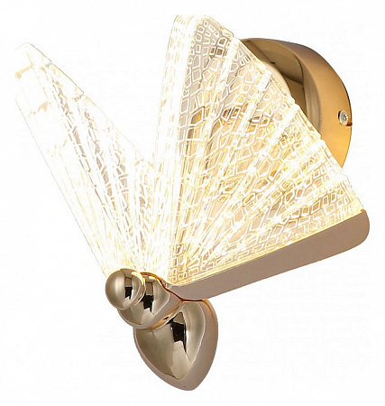 08444,33 Бра Баттерфляй золото w17*13 h20 Led 6W (3000K) 08444,33 Бра Баттерфляй золото w17*13 h20 Led 6W (3000K)