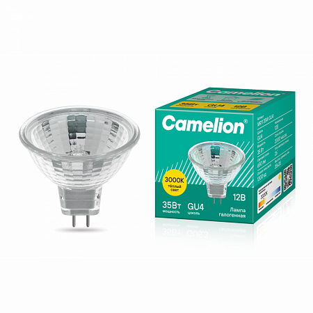 Camelion MR11 35W GU4 (Эл.лампа галоген.с защ.стеклом, 12V, 2000 часов) Camelion MR11 35W GU4 (Эл.лампа галоген.с защ.стеклом, 12V, 2000 часов)