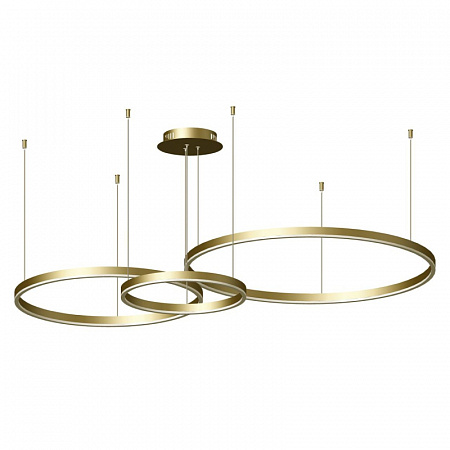 08223,33P Подвес Тор матовое золото w133.5*95(d80+60+40) h150 Led 100W (3000k) диммируемый, с пульто 08223,33P Подвес Тор матовое золото w133.5*95(d80+60+40) h150 Led 100W (3000k) диммируемый, с пульто